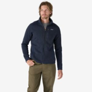 Patagonia Men's Better‎ Sweater Fleece Jacket New Navy Blue Size Large